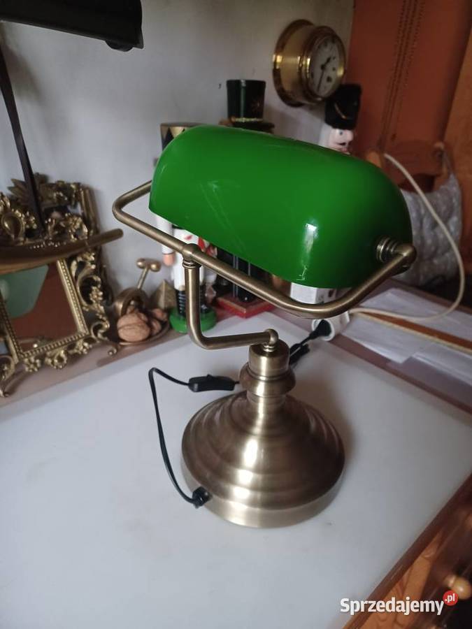 Piękna lampa stołowa bankierka Poznań