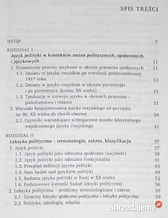Leksyka polityczna współczesnego języka Chełm sprzedam