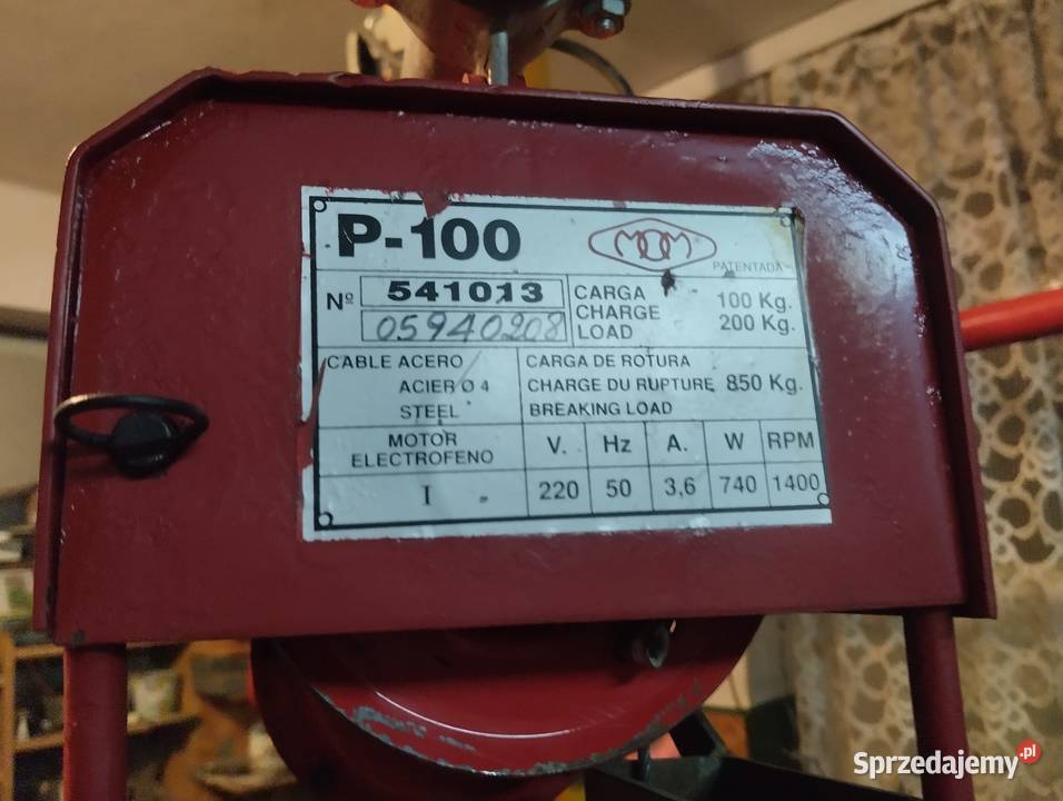 Wyciągarka budowlana profesjonalna Camac p 100 Mielec