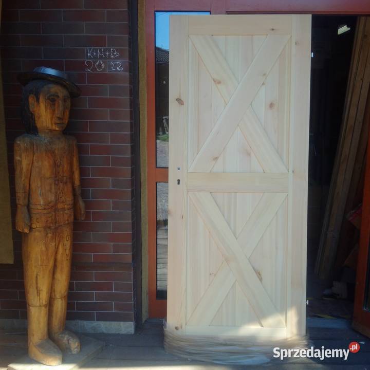drzwi lite drewniane sosnowe loft łódzkie Łódź