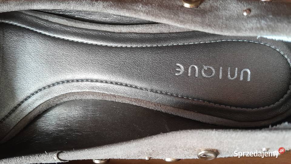baleriny damskie skóra naturalna unique brązowy/beżowy Zabrze