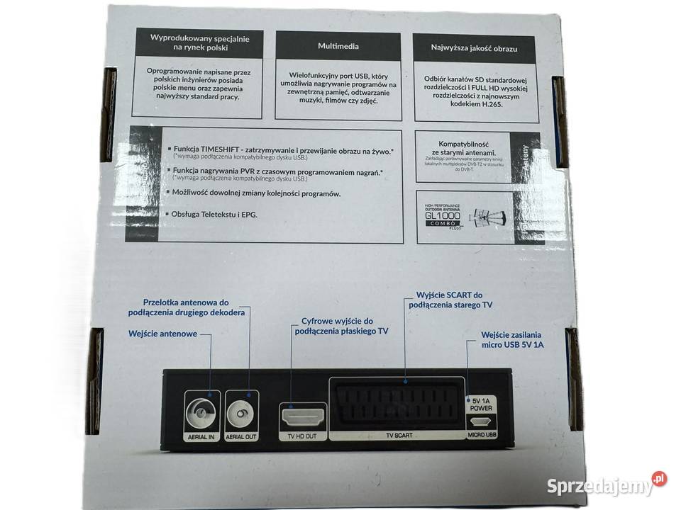 Dekoder DVBT2 Opticum Blue R265