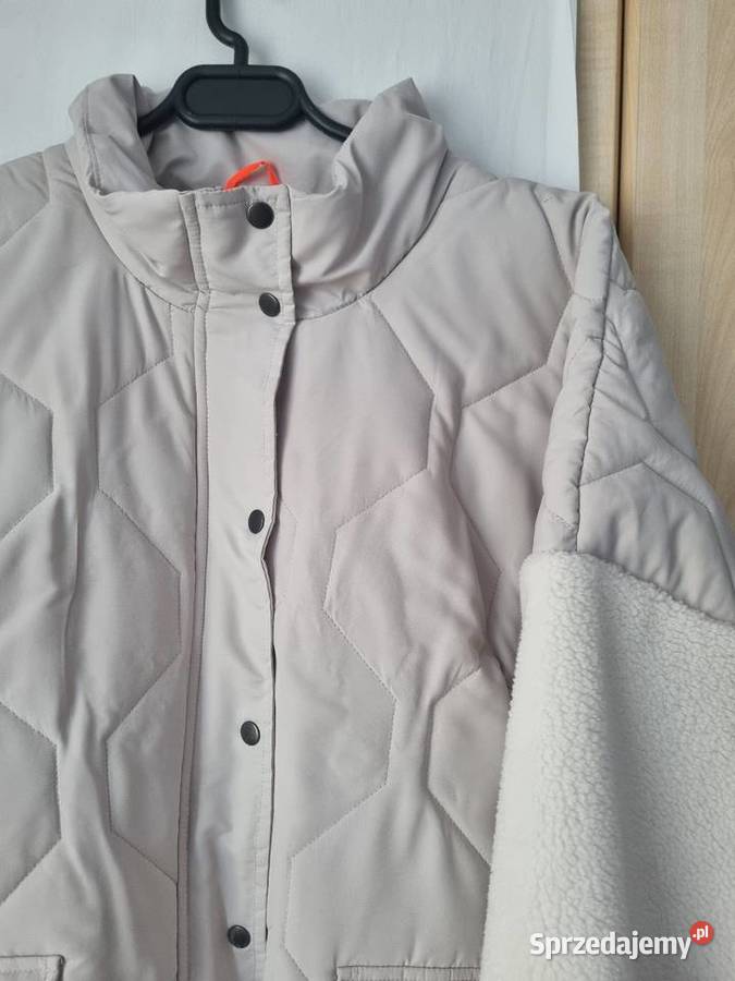 Kurtka pikowana ocieplana szara Ruciane-Nida