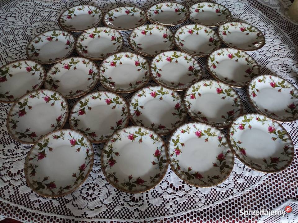 porcelana porcelanowy złocony Iwona Złota Róża Kielce