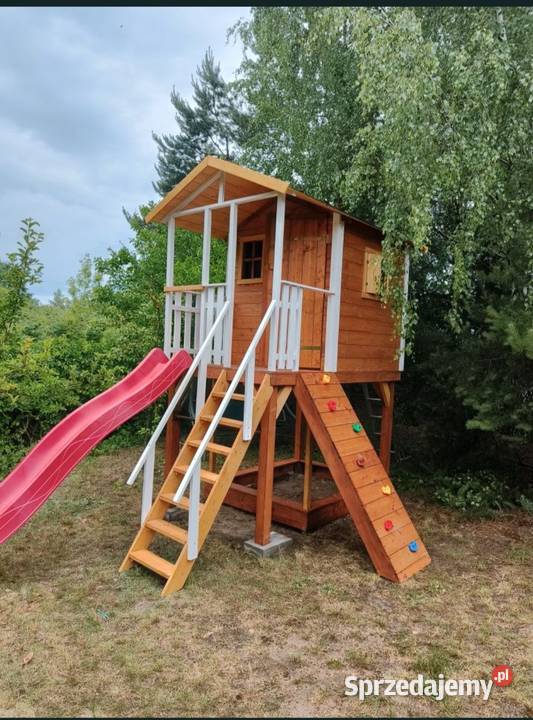 Domek dzieci plac zabaw stolik piaskownica ślizg świętokrzyskie Bliżyn