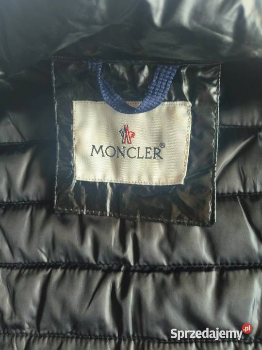 Czarny bezrękawnik Moncler LXL małopolskie Myślenice sprzedam