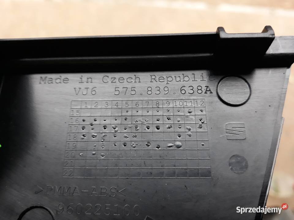 SKODA KAROQ OSŁONA DRZWI PRAWYCH TYLNYCH PRAWY Karoseria Międzychód