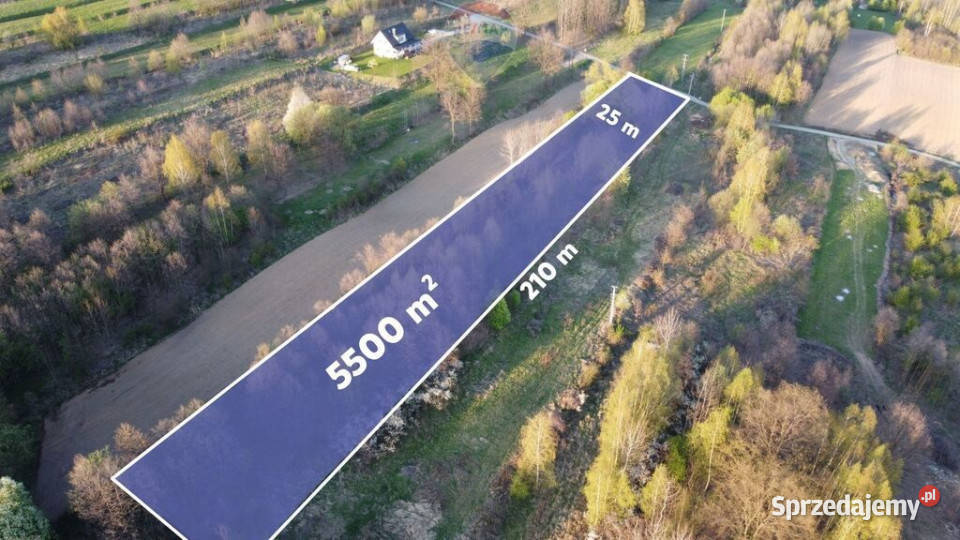 DZIAŁKA 5500 m PODSTOLICE GMINA WIELICZKA