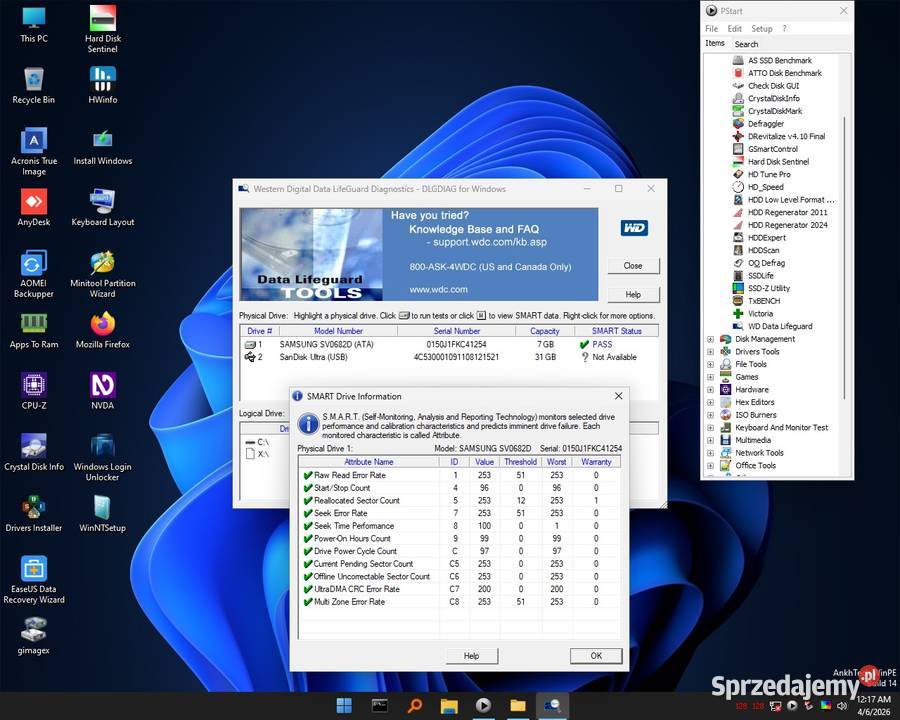 Dysk twardy Samsung SV0682D 68GB IDE ATA66 Retro Kraków