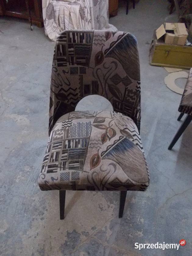 Stare krzesła muszelki PRL vintage 2