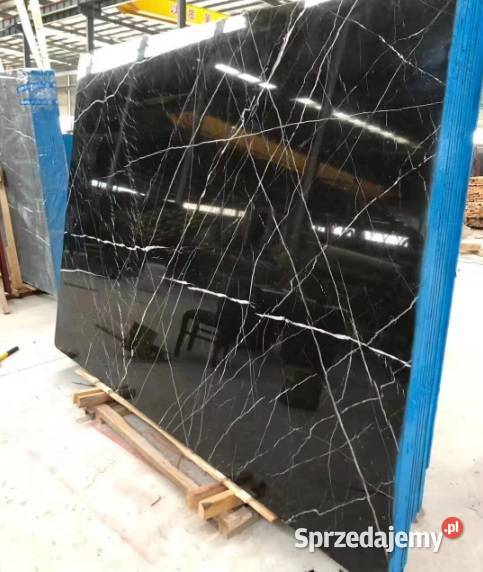 Czarny gres polerowany MARMUR 160x80 POŁYSK Łask