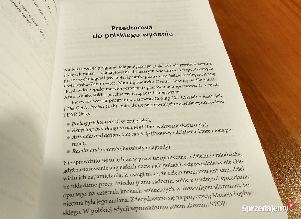Terapia poznawczobehawioralna program Lęk pomorskie Gdańsk sprzedam