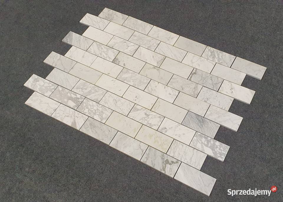 Mozaika Marmurowa Bianco Carrara Bricks Bielawa