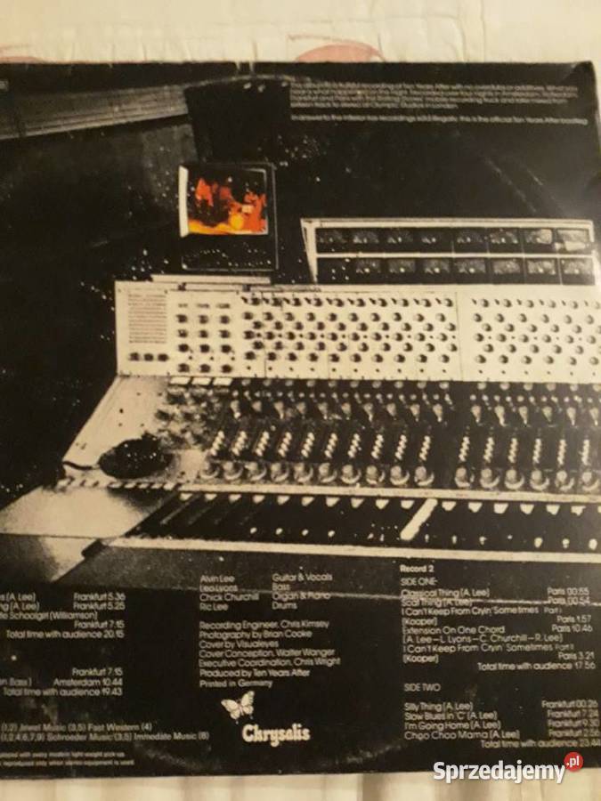TEN YEARS AFTER LIVE RECORDED 2 LP 1973kolekcja rock Rzeszów