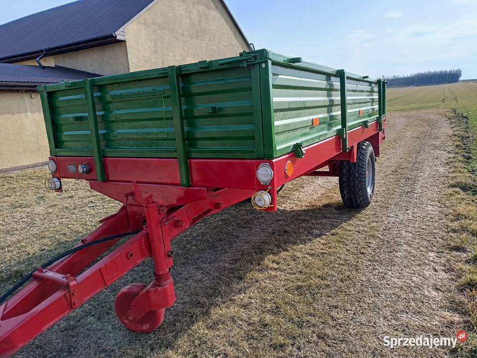 Przyczepa rolnicza jednoosiowa wywrotka do tyłu nieuszkodzony Radomsko