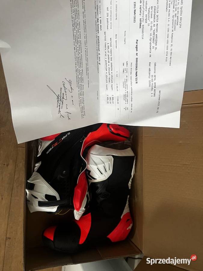 Buty do jazdy na moto Alpinestars Supertech inna Obuwie Warszawa sprzedam