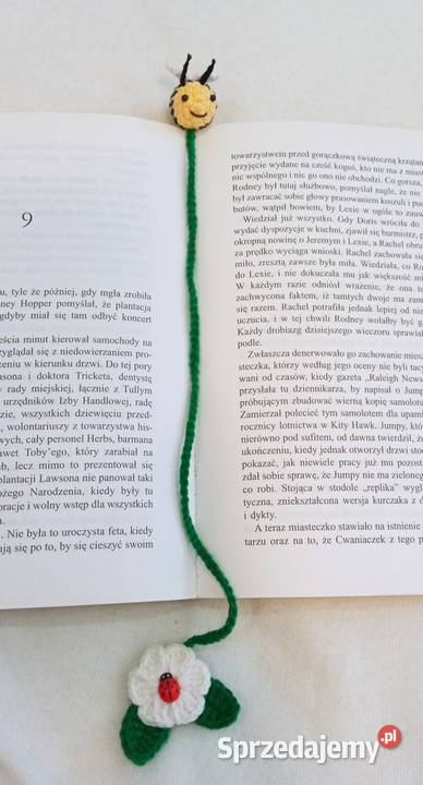 Pszczółka wykonana na szydełku zakładka do Łask sprzedam