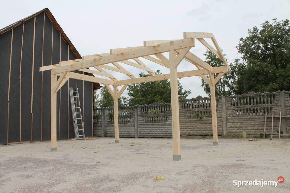 KONSTRUKCJA ALTANY 450x350 Wiata Pergola Garaż Łuków