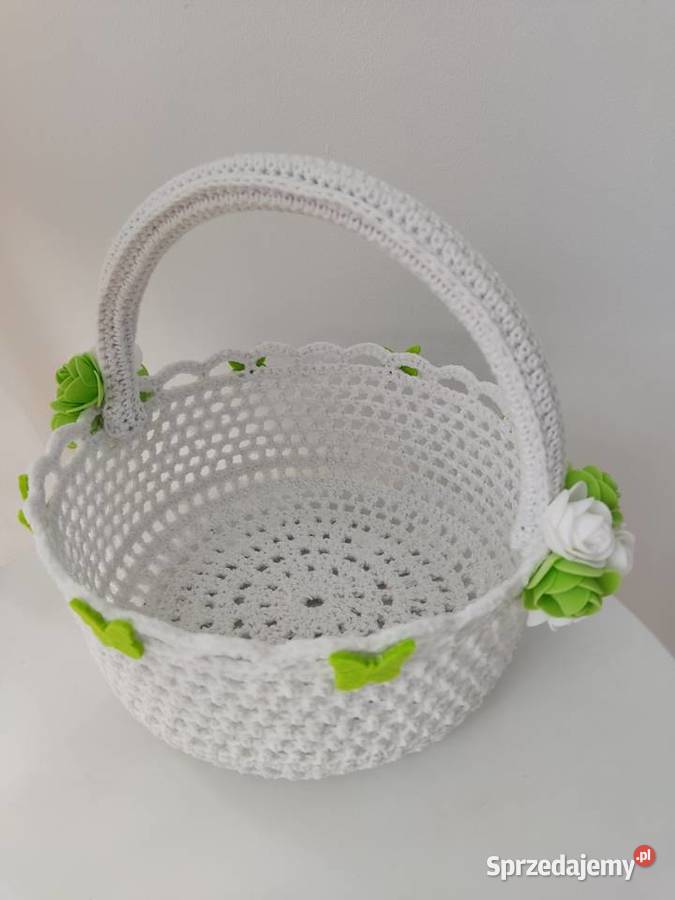 Koszyki WIELKANOCNE szydełkowe sprzedam