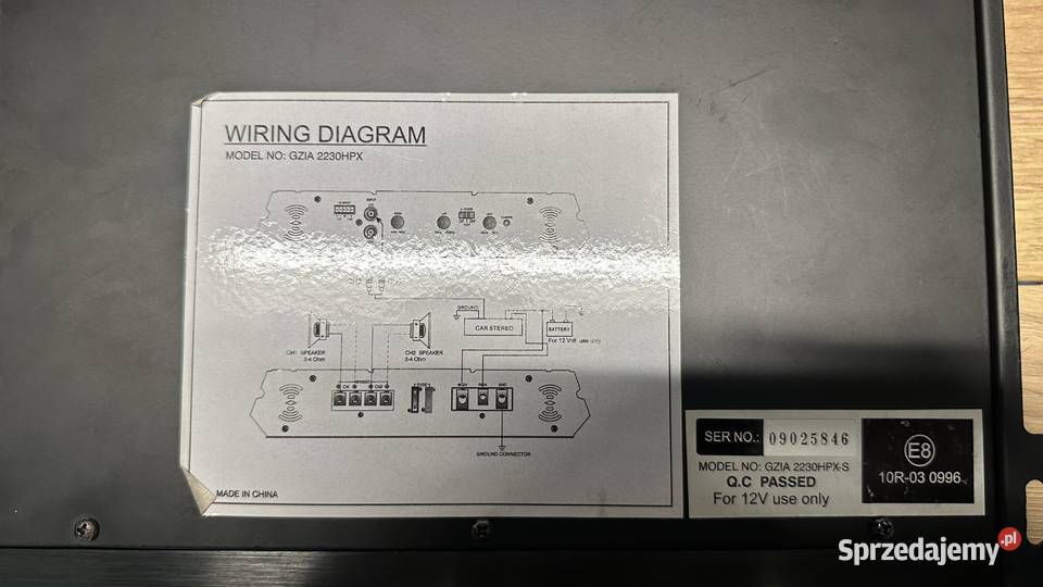 Wzmacniacz subwoofer skrzynia basowa hifonics warmińsko-mazurskie Elbląg