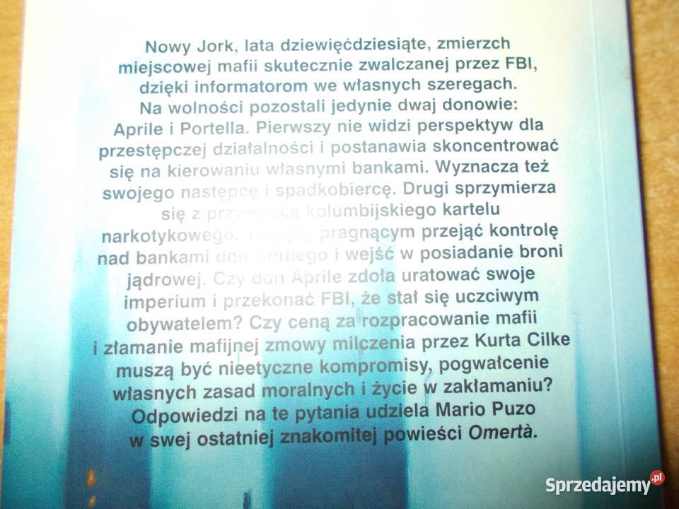 Mario Puzo Omerta Głubczyce