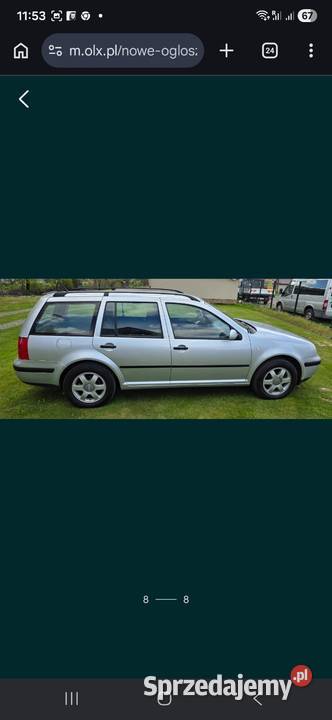 Volkswagen Golf combi diesel centralny zamek małopolskie Lipnica Dolna sprzedam