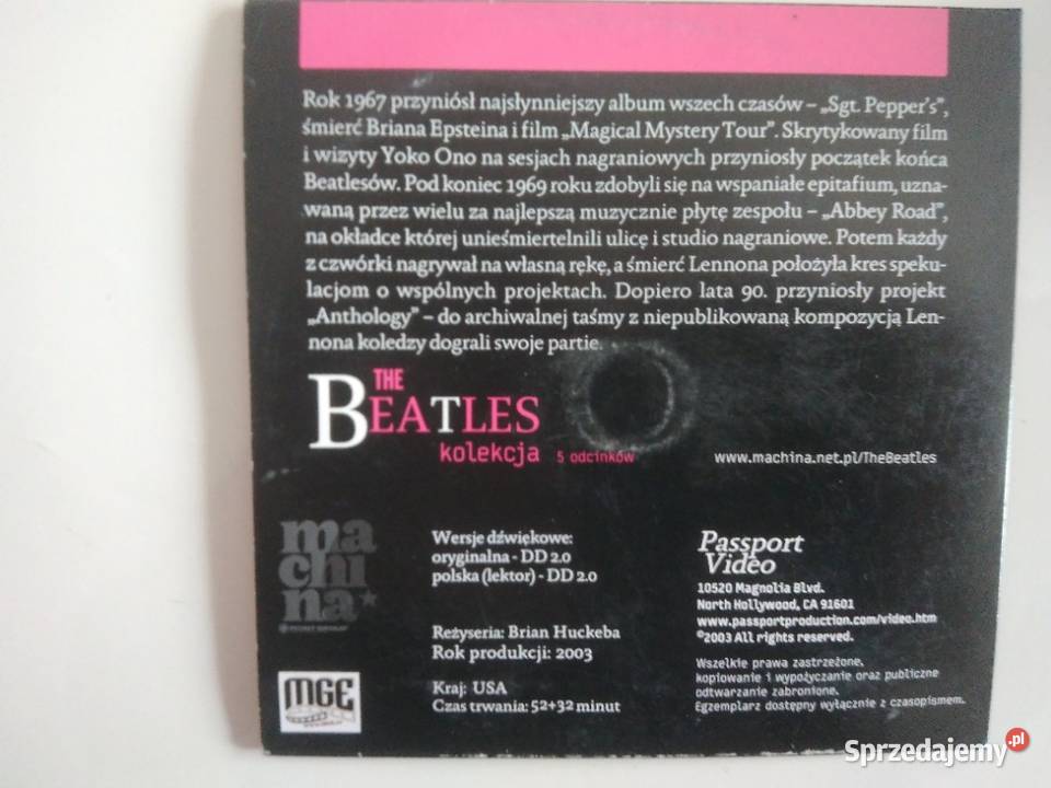 Płyty DVD The Beatles Bytom sprzedam