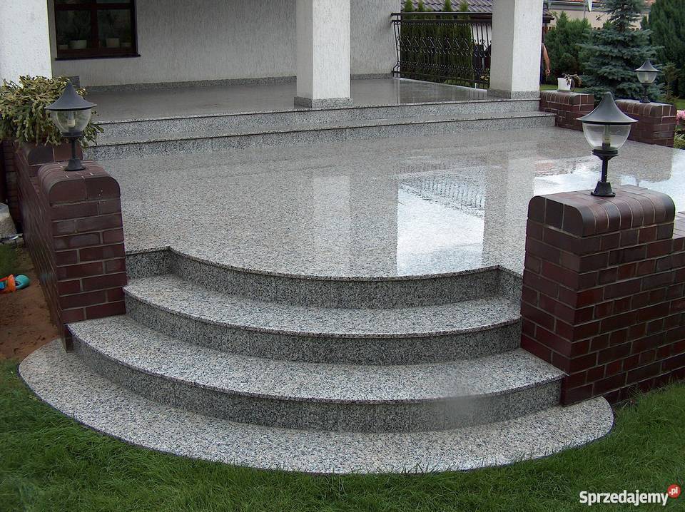 Parapety blaty tarasy schody Ostrów Wielkopolski