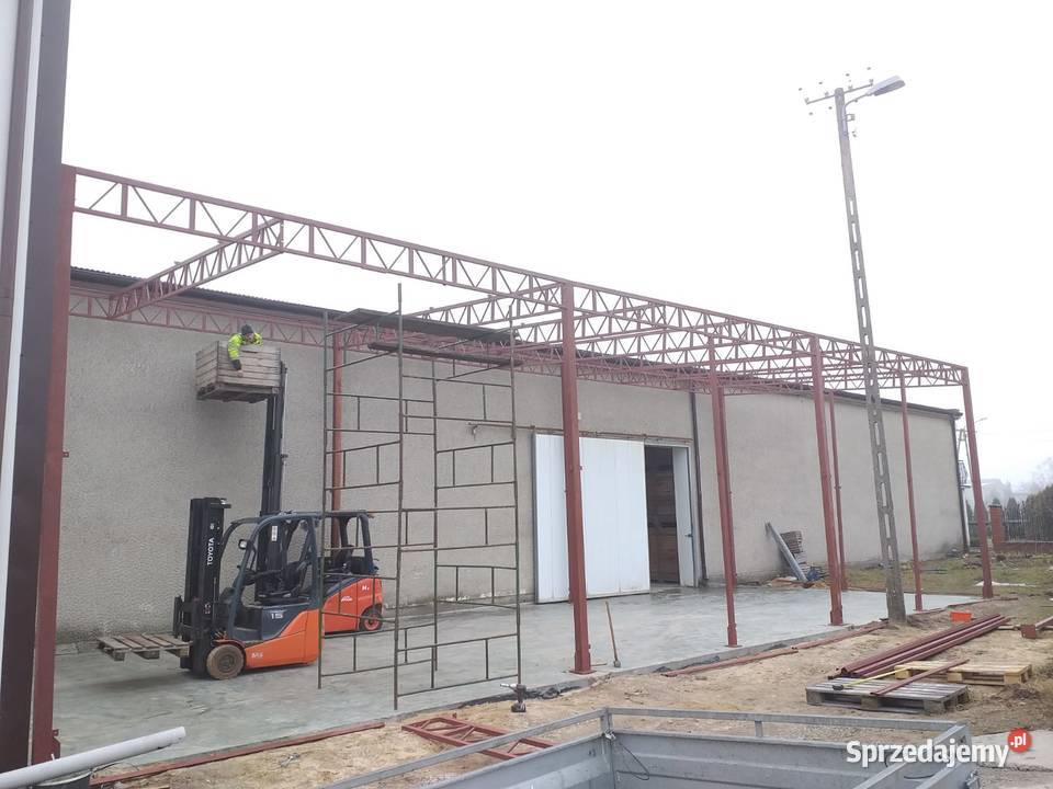 Konstrukcja Stalowa 6x18 m Wiata Magazyn Garaż Rawa Mazowiecka sprzedam