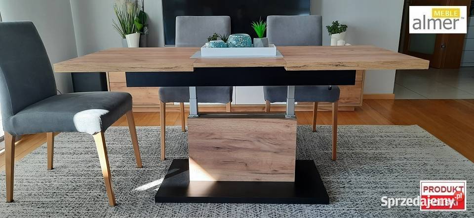 Ławostół L58 Dąb Artisan Grafit Rozkładany Ława pomorskie