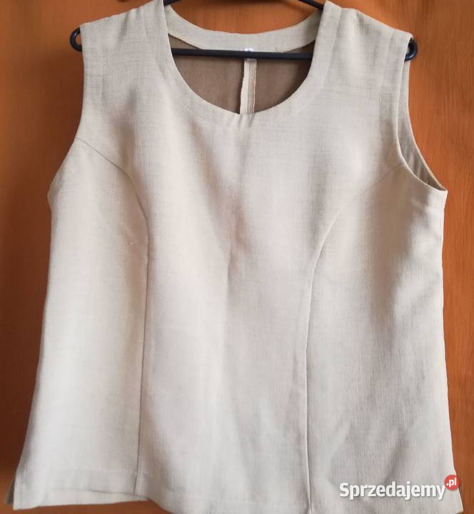 Bluzka bez rękawów prosta gładkaRozmiar L Łódź