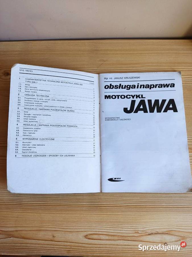 Książka poradnik Motocykl Jawa Obsługa i naprawa Głuchołazy