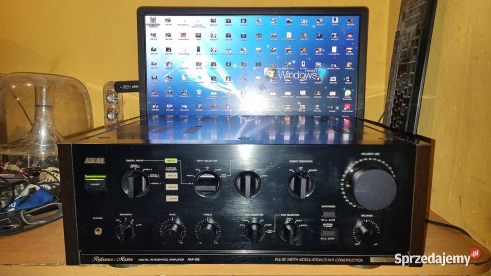 Potężny wzmacniacz Akai AM95 2x180Watt 4ohm Warta