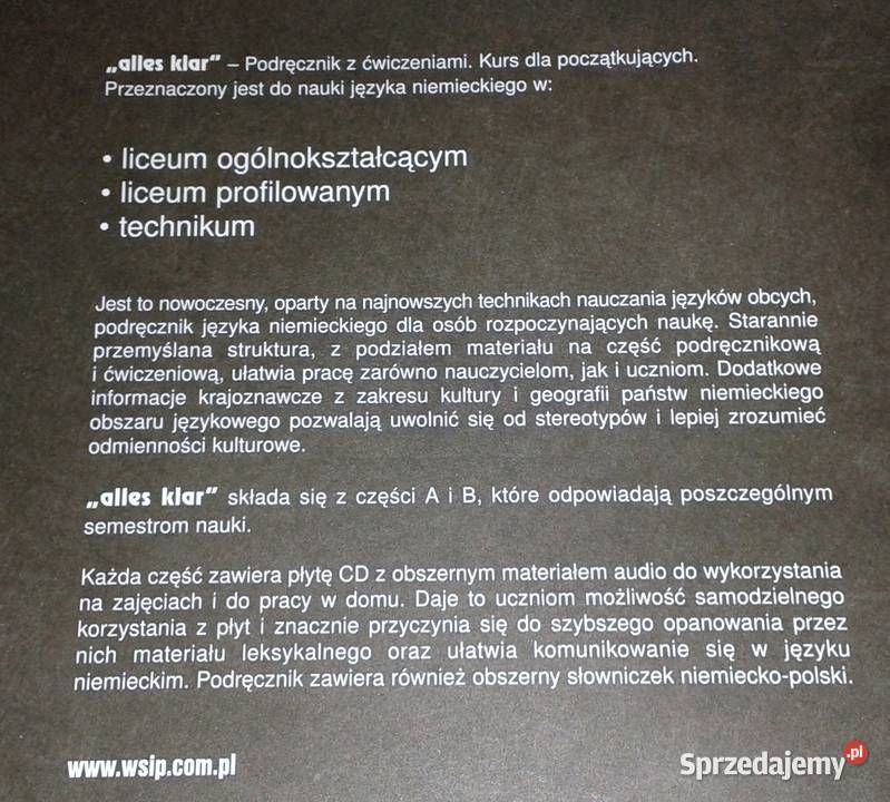 Alles klar 2 Plan wynikowy K Łuniewksa Tworek lubelskie Chełm