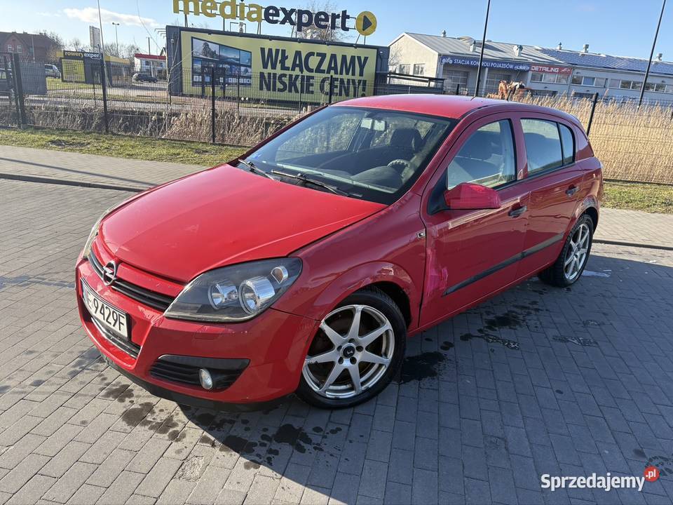 Opel Astra 2005 czerwony Braniewo
