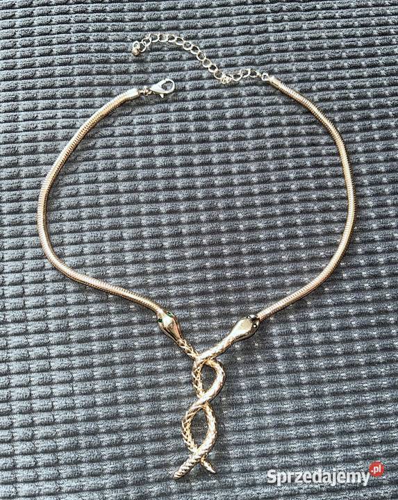 Naszyjnik węże cyrkonie regulacja piękny Naszyjniki Wrocław