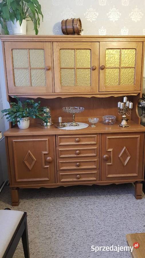 Dębowa witryna kredens 2 sprzedam