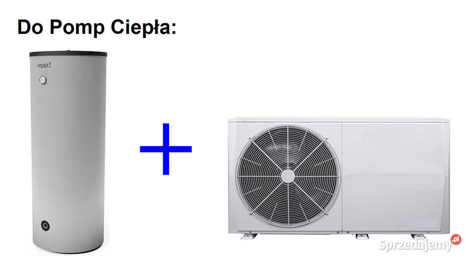 Zasobnik CWU INOX VASTI 200 L z 2 x Wężow do Koszęcin