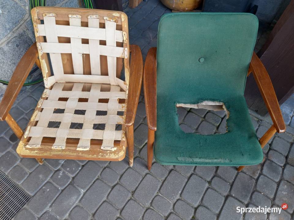 Fotele GFM 300 192 J Kędziorek PRL vintage Rawicz sprzedam