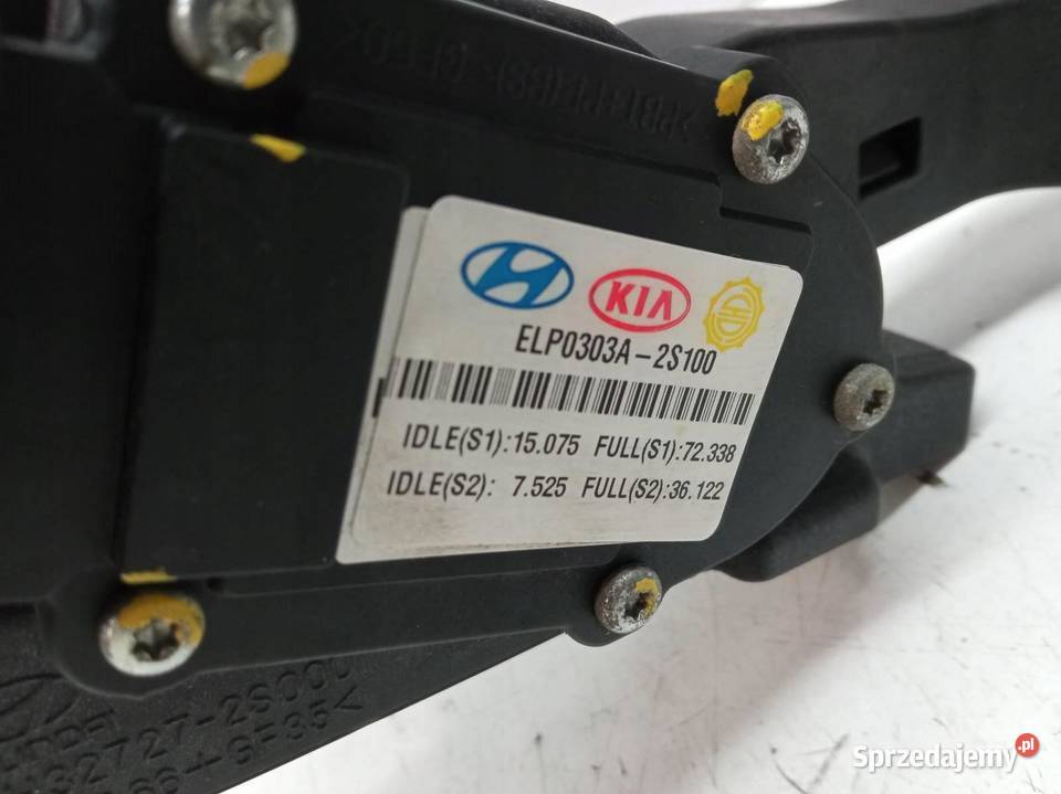 PEDAŁ POTENCJOMETR GAZU ELP0303A2S100 Hyundai Rok produkcji 2010