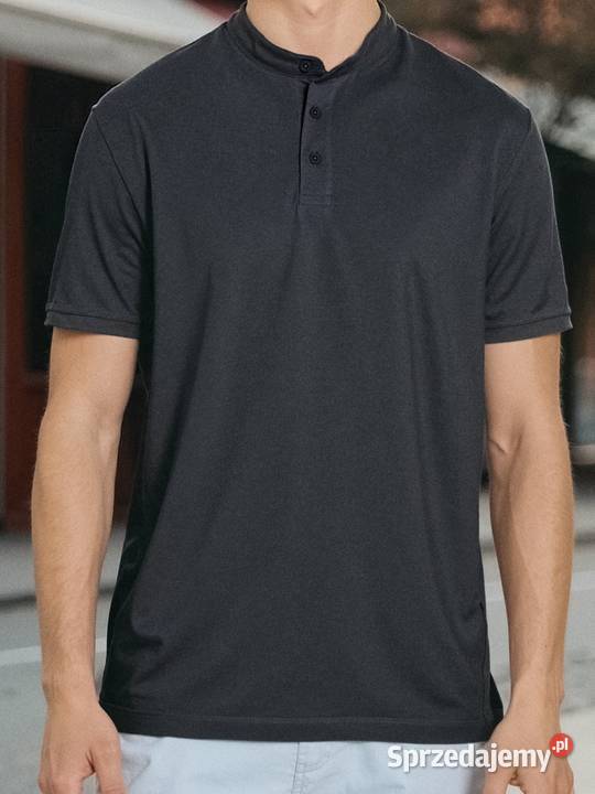 koszulka męska henley Sinsay Rozmiar L