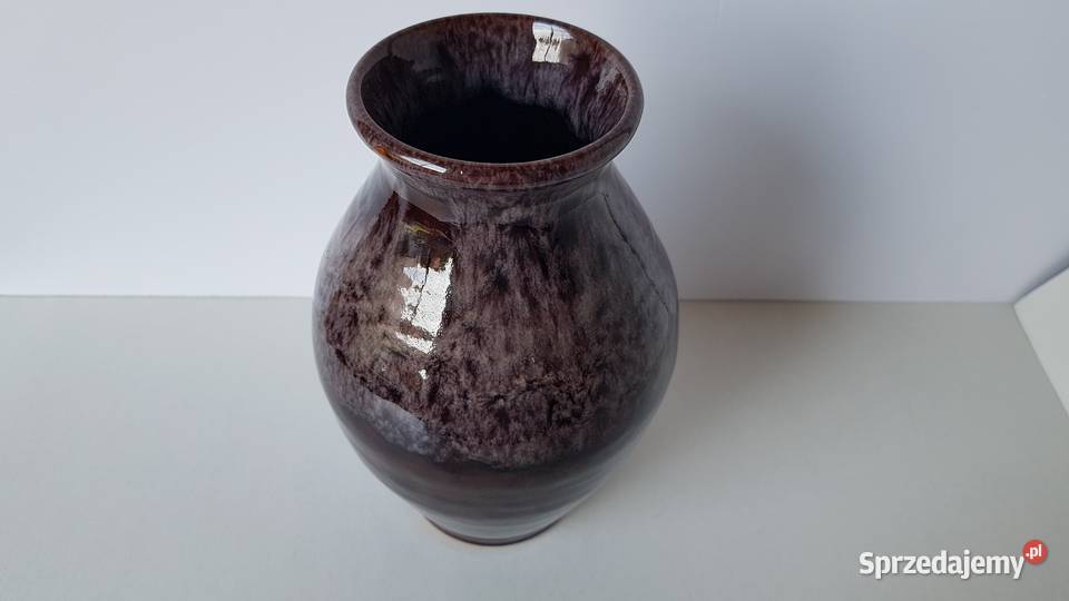 Ceramiczny wazon Ela Spółdzielnia Przyjaźń Dąbrowa Górnicza