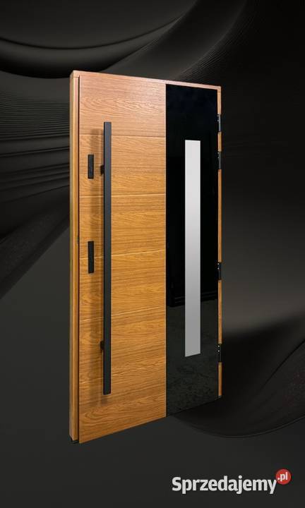 Drzwi Zewnętrzne Wejściowe Drewniane CZARNA lubelskie Lublin sprzedam