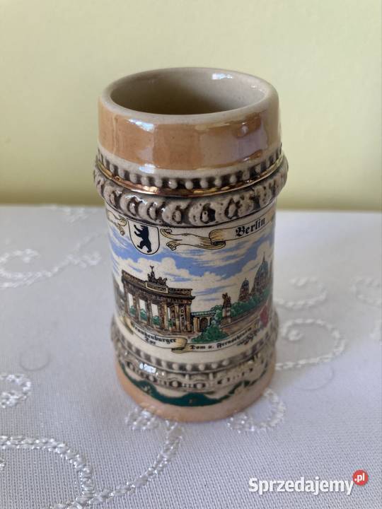 Dekoracyjny Kufel Mini Wypalany Vintage Malowany Szklanki i kufle Czerwionka-Leszczyny