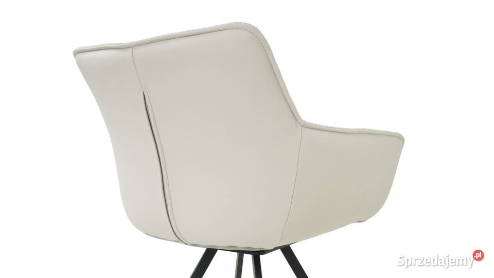 Krzesło Gaya obrotowe skóra połączona z tkaniną