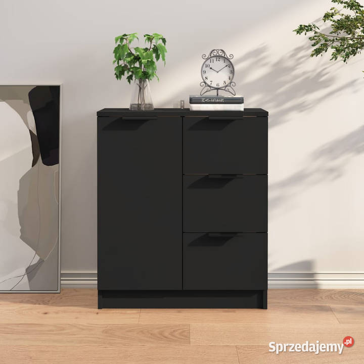 Szafka czarna 60x30x70 materiał drewnopochodny Warszawa sprzedam