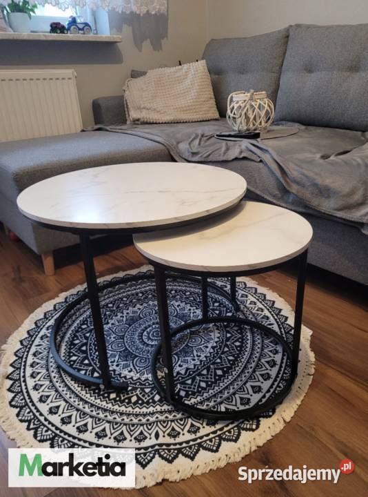 Fabrycznie Nowy Stolik KAWOWY loft okrągłe 45cm Łódź