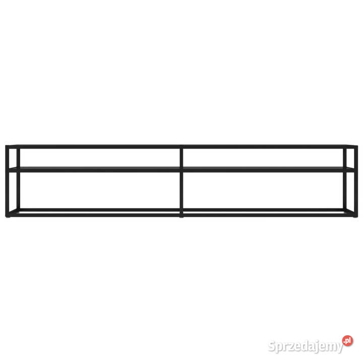Szafka pod TV czarna 200x40x405 hartowane szkło Warszawa