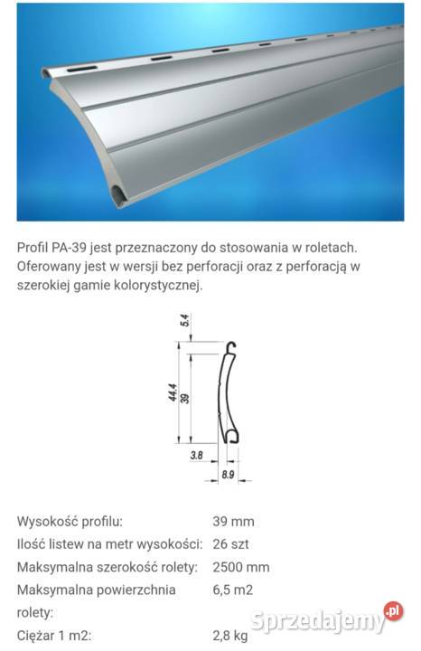 ROLETY ZEWNĘTRZNE wielkopolskie Kalisz sprzedam