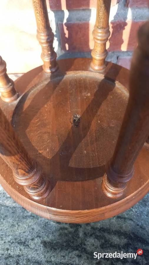 Parasolnik Stary drewniany stojak na parasole Gawroniec